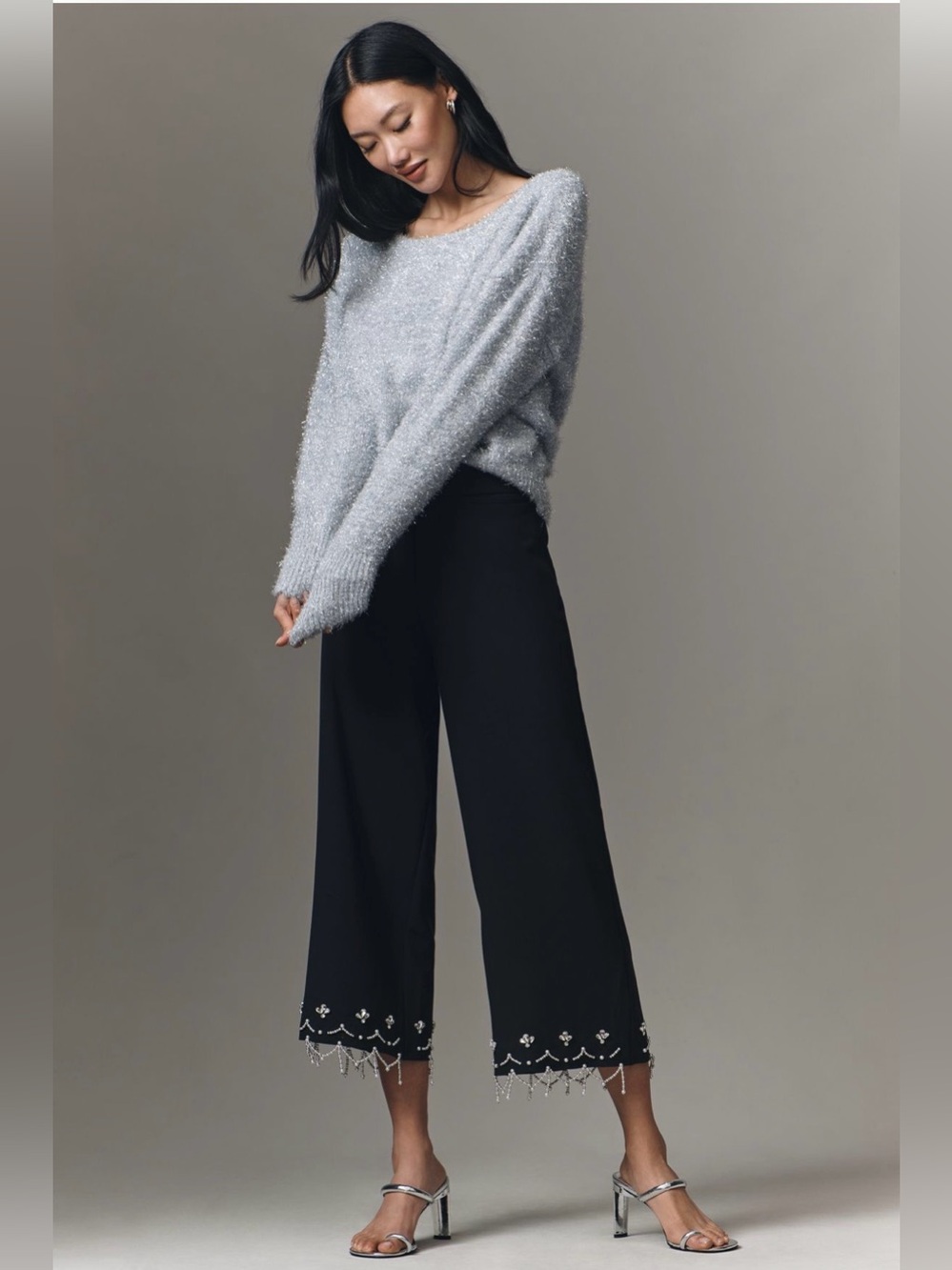 Anthropologie Crystal Crop Pants